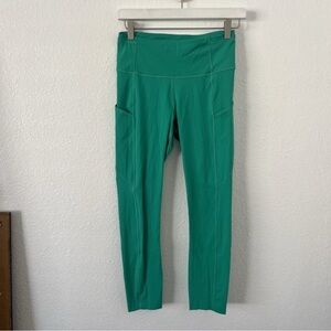 Lululemon Fast Fre High-Rise Crop 23" Kelly Green Size 6 W6BCXS
